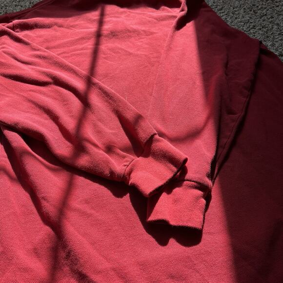 Polo Ralph Lauren Long-Sleeve Polo Shirt red Wine Men's Size Large Casual - Picture 8 of 8